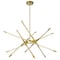 Cwi Lighting Oskil LED Integrated Chandelier With Satin Gold Finish 1375P31-6-602 - alternate 1